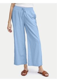 Fransa Spodnie materiałowe 20614576 Niebieski Relaxed Fit. Kolor: niebieski. Materiał: bawełna #1