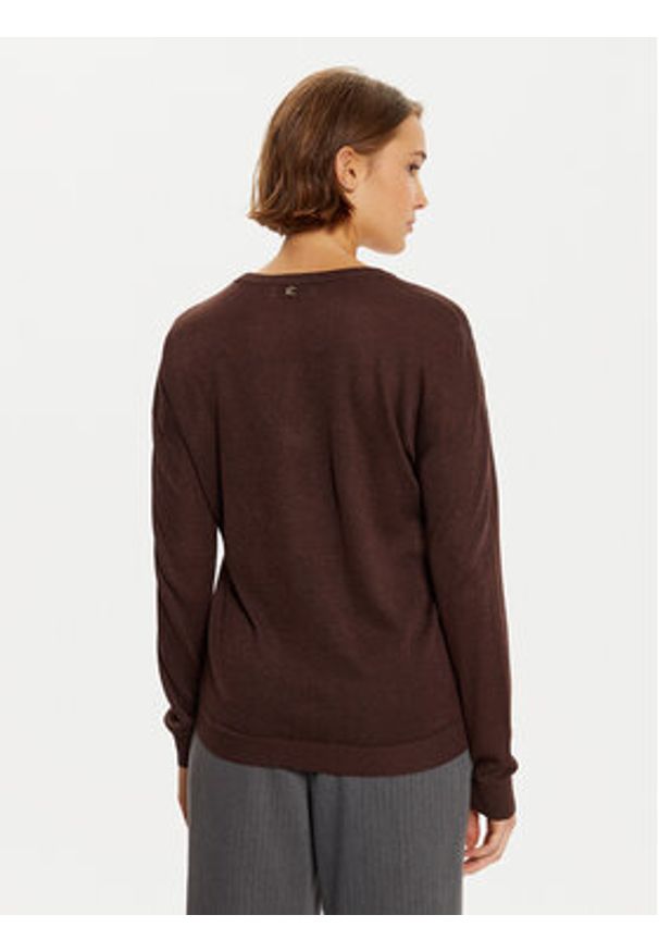 LOLA CASADEMUNT Sweter LF2411007 Brązowy Regular Fit. Kolor: brązowy. Materiał: wiskoza