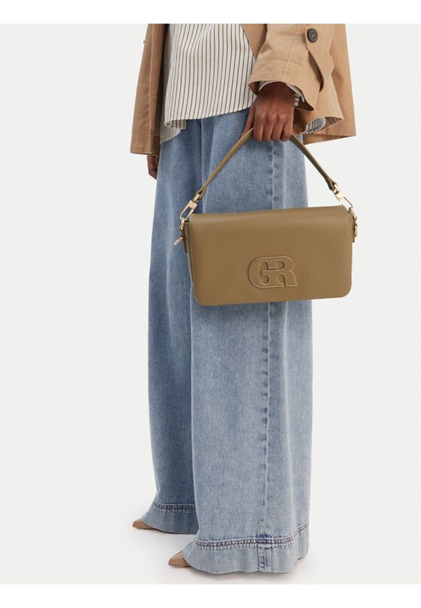 Gino Rossi - GINO ROSSI Torebka EO-LDA8553 Khaki. Kolor: brązowy