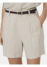 only - ONLY Szorty materiałowe Siesta 15367413 Beżowy Regular Fit. Kolor: beżowy. Materiał: wiskoza #4