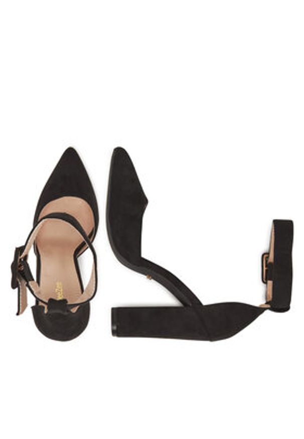 DeeZee Czółenka K539 Czarny. Kolor: czarny. Materiał: materiał