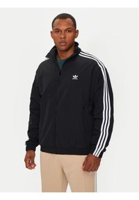 Adidas - adidas Bluza adicolor Firebird IT2491 Czarny Loose Fit. Kolor: czarny. Materiał: syntetyk #1
