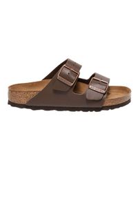 Klapki turystyczne uniseks Birkenstock Arizona 51701. Kolor: brązowy. Materiał: materiał, syntetyk, skóra