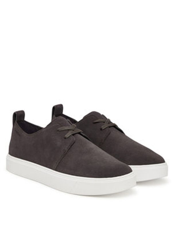 Calvin Klein Sneakersy Hybrid Clean Cup Derby Su HM0HM02078 Brązowy. Kolor: brązowy. Materiał: zamsz, skóra