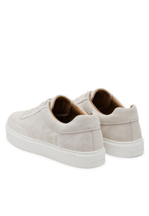 Calvin Klein Sneakersy Clean Cup Low Laceup Oxf Su HM0HM01880 Beżowy. Kolor: beżowy. Materiał: skóra