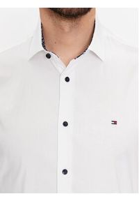 TOMMY HILFIGER - Tommy Hilfiger Koszula MW0MW34259 Biały Slim Fit. Kolor: biały. Materiał: bawełna #3