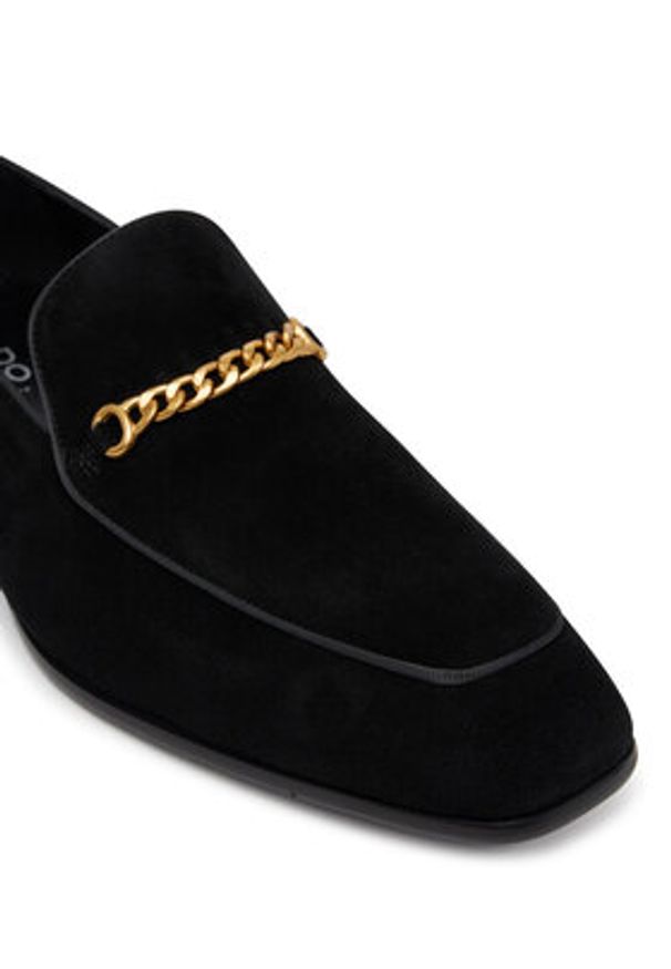 Aldo Półbuty Umo 13963736 Czarny. Kolor: czarny. Materiał: zamsz, skóra