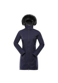 ALPINE PRO - Kurtka Softshell Damska Alpine Pro Ibora Niebieska - Odporny na Deszcz. Kolor: niebieski. Materiał: softshell. Sport: turystyka piesza
