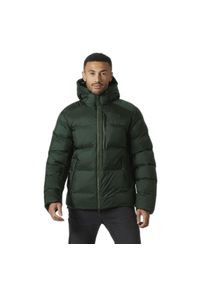 Kurtka puchowa Helly Hansen Winter. Typ kołnierza: kaptur. Kolor: wielokolorowy, czarny, zielony. Materiał: puch. Sport: turystyka piesza #1