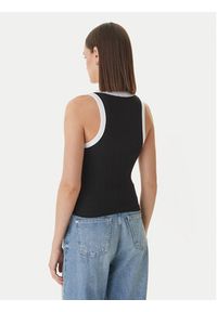 Guess Jeans Top W6GPZ8 KF641 Czarny Slim Fit. Kolor: czarny. Materiał: bawełna #3