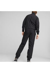Dres Puma Woven Tracksuit, Mężczyźni. Kolor: czarny, biały, wielokolorowy. Materiał: dresówka. Sport: fitness