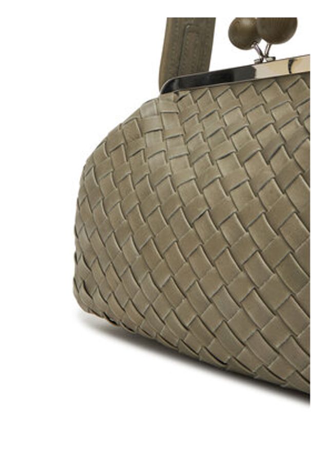 Weekend Max Mara Torebka 2525516154650 Zielony. Kolor: zielony. Materiał: skórzane