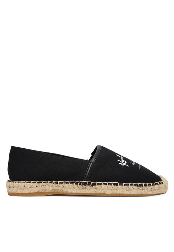 Karl Lagerfeld - KARL LAGERFELD Espadryle Kamini KL80110A Czarny. Kolor: czarny. Materiał: materiał