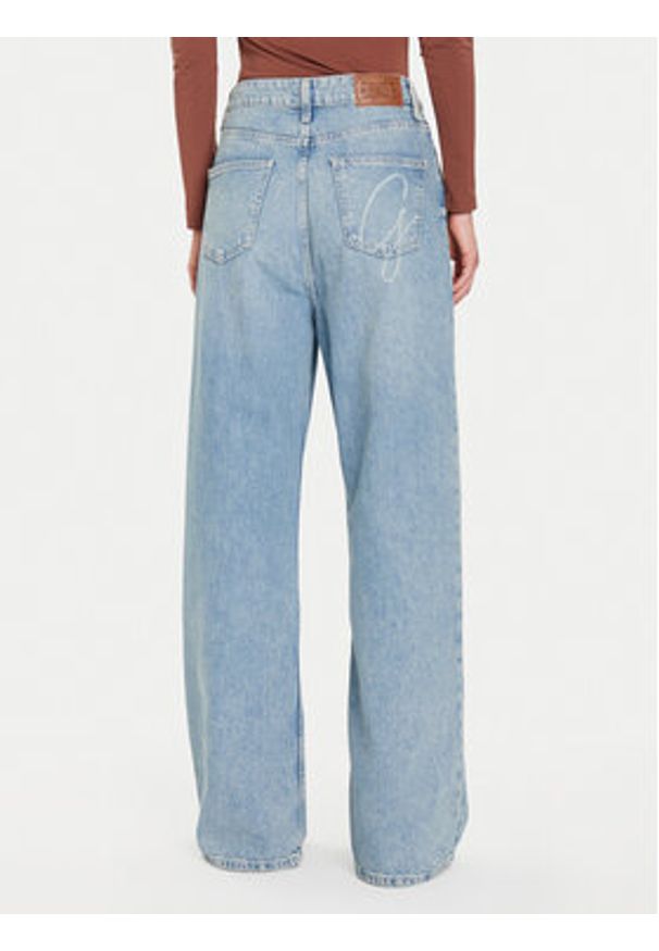 Guess Jeansy W5BA3T D0742 Niebieski Wide Leg. Kolor: niebieski