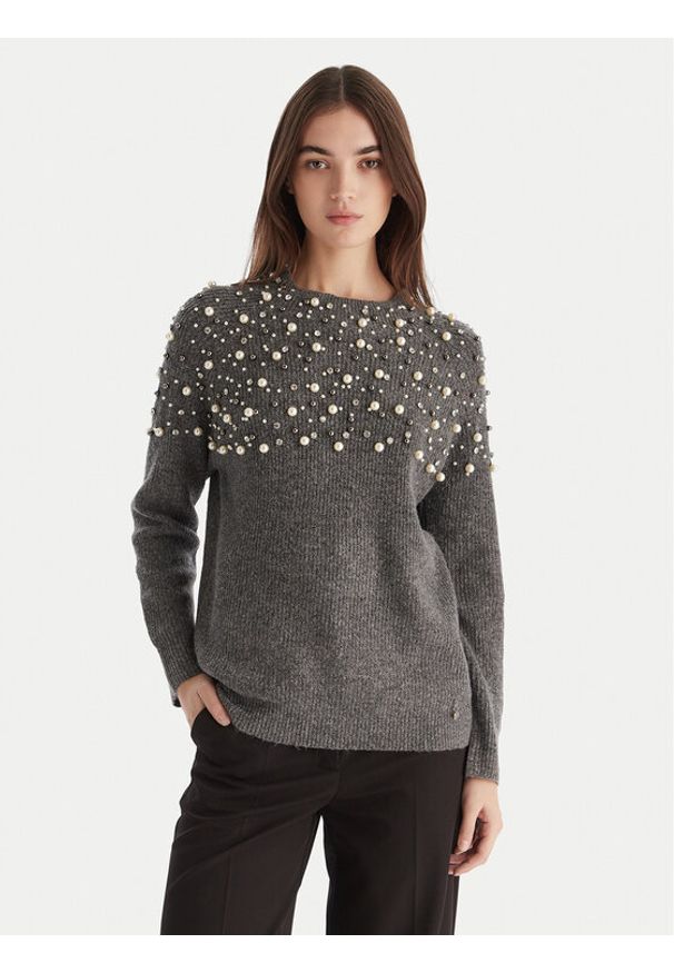 Artigli Sweter ACMA002813 Szary Regular Fit. Kolor: szary. Materiał: wiskoza
