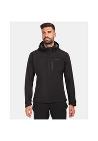 Męska kurtka softshell Kilpi RAVIO-M. Kolor: czarny. Materiał: softshell. Sport: turystyka piesza #1