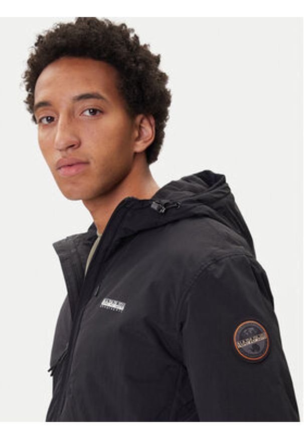 Napapijri Kurtka przejściowa A-Tundra Wint 1 NP0A8928 Czarny Regular Fit. Kolor: czarny. Materiał: syntetyk