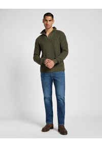 Lee - LEE MĘSKI SWETER HALF ZIP KNIT MERCANTILE GREEN 112355675 #3