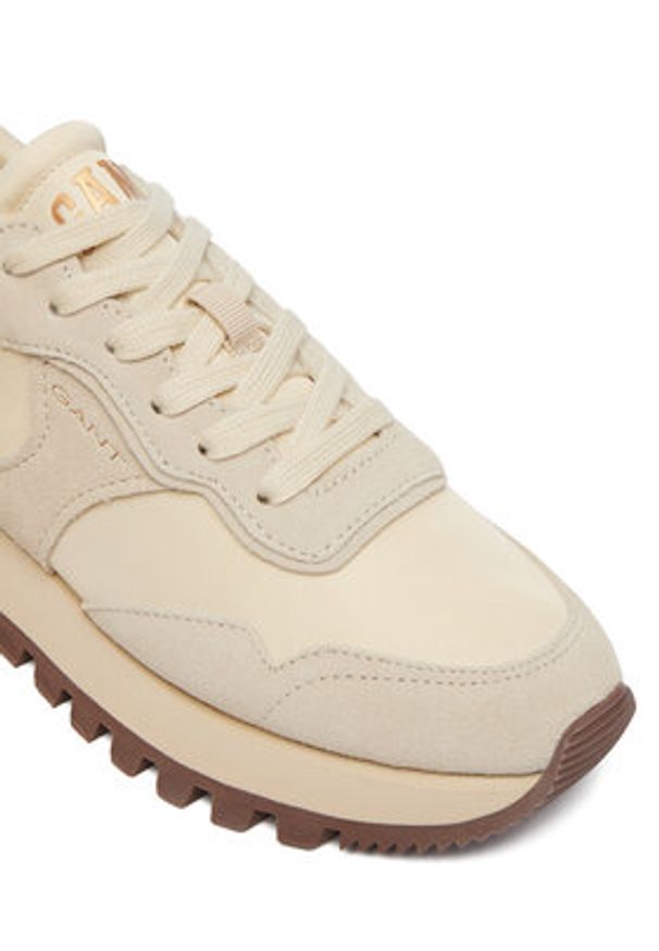 GANT - Gant Sneakersy 32531193 Beżowy. Kolor: beżowy. Materiał: skóra, zamsz