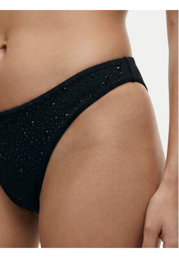 Guess Dół od bikini E6GO22 MC040 Czarny. Kolor: czarny. Materiał: syntetyk