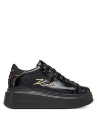 Karl Lagerfeld - KARL LAGERFELD Sneakersy KL63513E Czarny. Kolor: czarny. Materiał: skóra