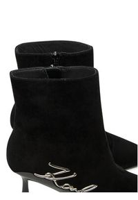 Karl Lagerfeld - KARL LAGERFELD Botki KL32744 Czarny. Kolor: czarny. Materiał: zamsz, skóra #5