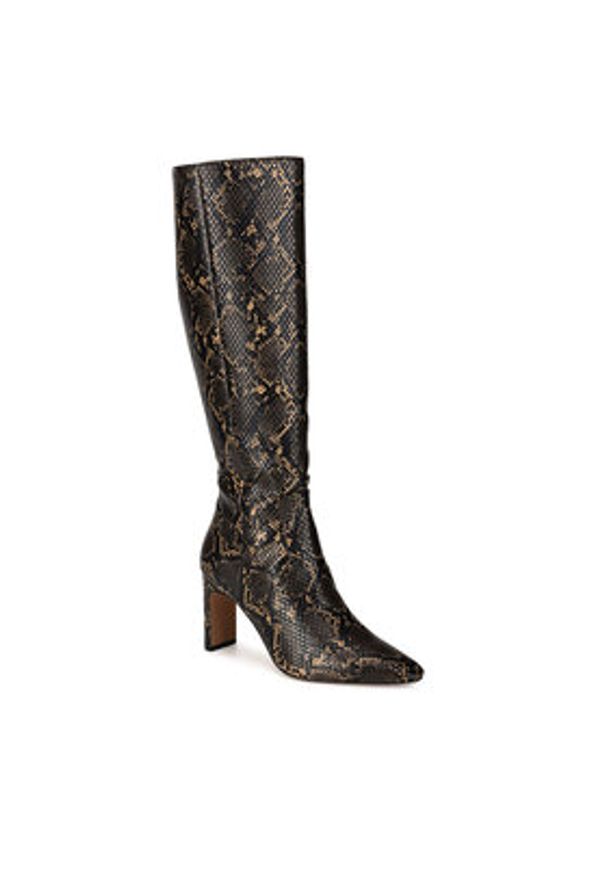 Nine West Kozaki WFA3354-1 Czarny. Kolor: czarny. Materiał: materiał