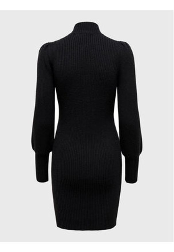 only - ONLY Sukienka dzianinowa Katia 15232502 Czarny Comfort Fit. Kolor: czarny. Materiał: wiskoza