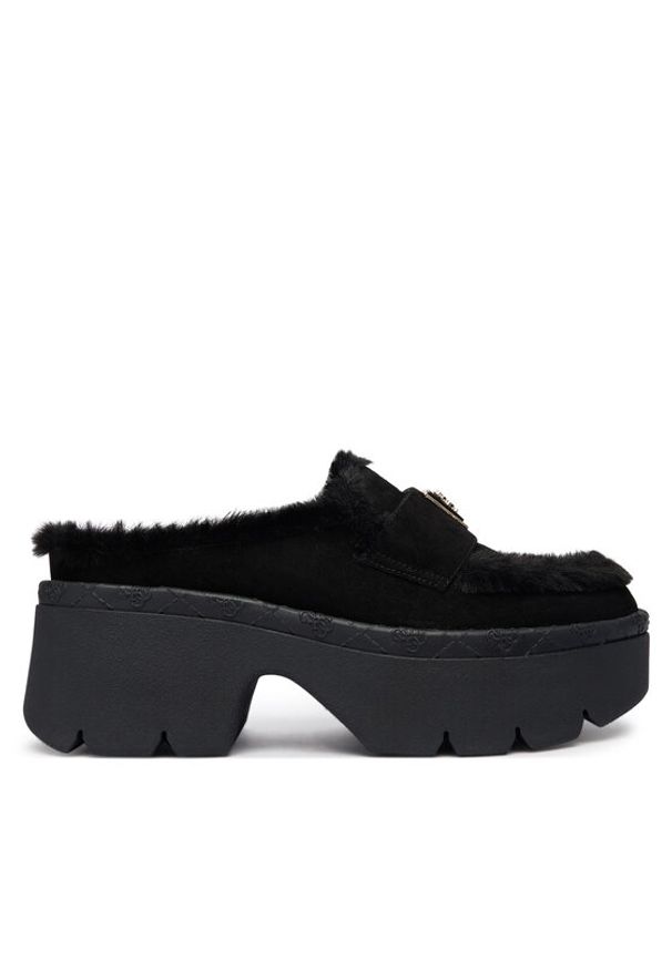 Guess Klapki FLFBRI ESU06 Czarny. Kolor: czarny. Materiał: zamsz, skóra