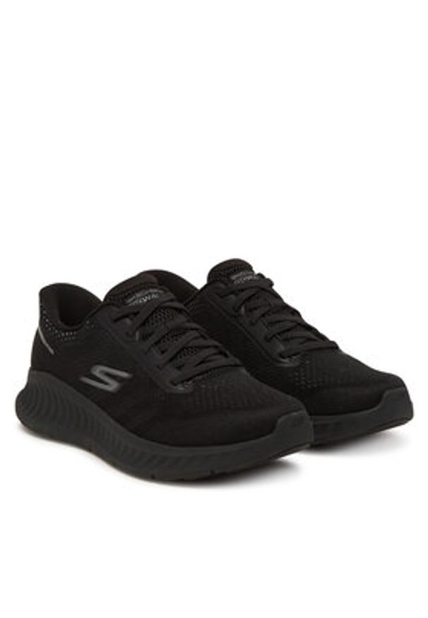skechers - Skechers Sneakersy Go Walk Now-Payton 216375/BBK Czarny. Kolor: czarny. Materiał: materiał