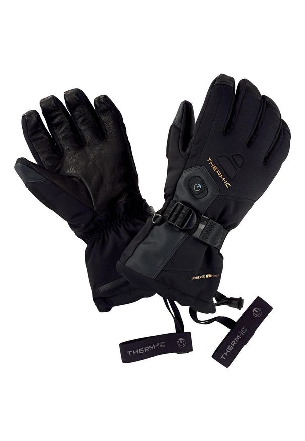 Rekawica narciarski czlowiek Therm-ic Ultra Heat Gloves Men do 10 godzin ciepla. Kolor: czarny. Materiał: skóra. Technologia: Primaloft. Sport: narciarstwo