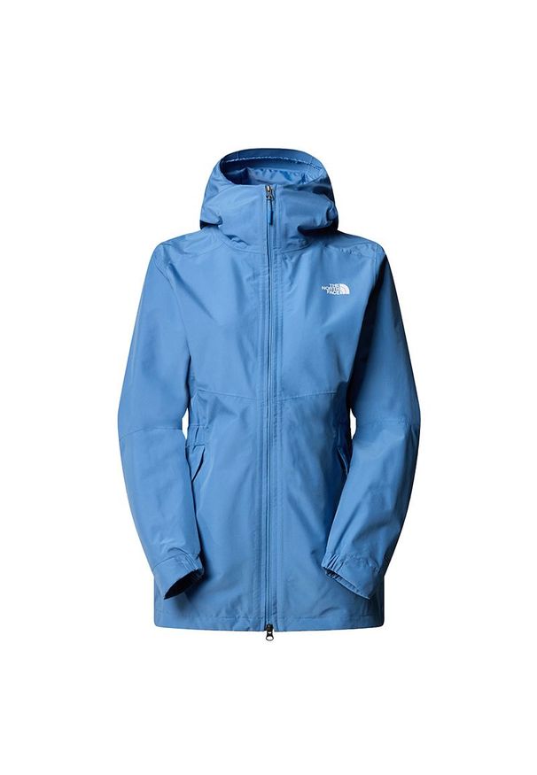 Kurtka The North Face Hikesteller Parka Shell 0A3BVIPOD1 - niebieska. Kolor: niebieski. Materiał: tkanina, poliester. Styl: elegancki. Sport: turystyka piesza, wspinaczka