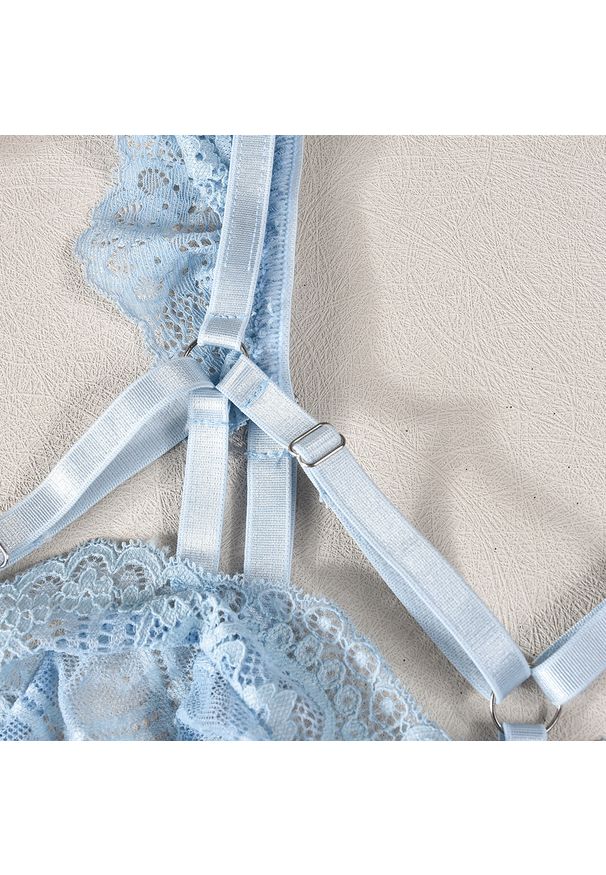 Intica - Komplet bielizny tiulowej z koronką na wyjątkowe okazje Alise. Kolor: czerwony. Materiał: koronka, tiul. Wzór: koronka