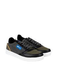 Gas Sneakersy "Jeb NBX" | GAM224124 | Jeb NBX | Mężczyzna | Zielony. Kolor: zielony. Materiał: skóra ekologiczna. Wzór: aplikacja