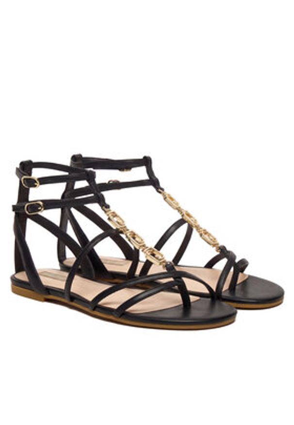 Liu Jo Sandały Sandy 09 SA6123 EX014 Czarny. Kolor: czarny. Materiał: skóra