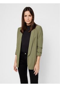 Pieces Marynarka 17090996 Zielony Regular Fit. Kolor: zielony. Materiał: syntetyk