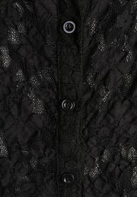 Renee - Czarna Koszula z Kwiatowej Koronki Nevieras. Kolor: czarny. Materiał: koronka. Wzór: kwiaty, koronka. Styl: elegancki, klasyczny #6