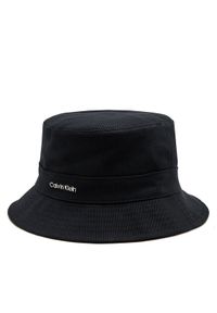 Calvin Klein Kapelusz Monogram Reversible Bucket Hat K60K612035 Czarny. Kolor: czarny. Materiał: materiał
