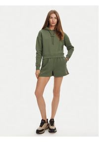 Hunter Bluza Liza HARW0044242 Khaki Cropped Fit. Kolor: brązowy. Materiał: bawełna