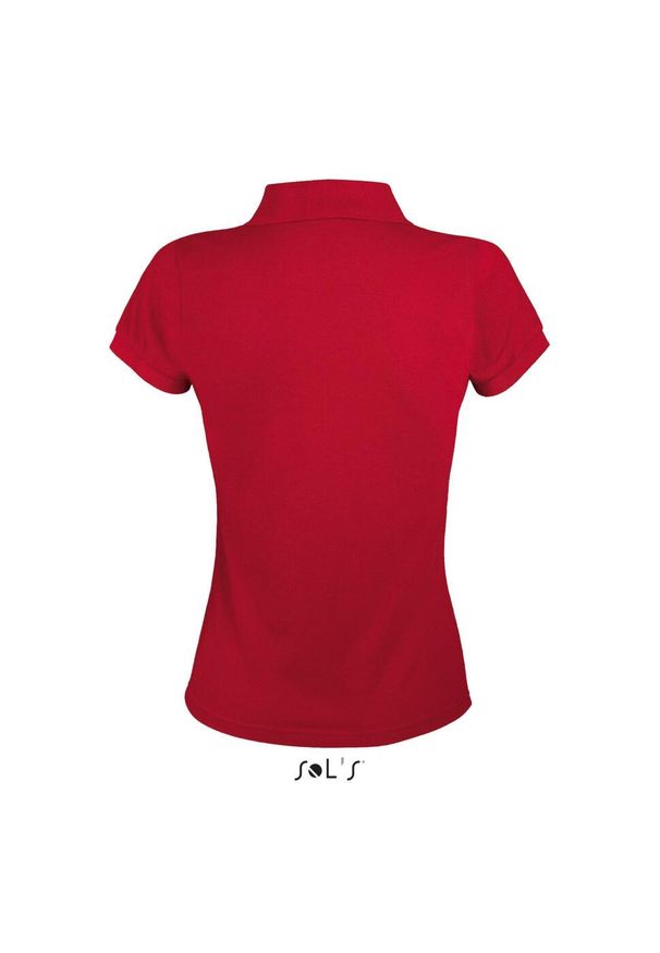 SOL'S - Damska koszulka polo Sol's Prime. Typ kołnierza: polo. Kolor: czerwony. Styl: elegancki