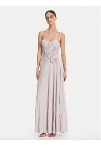 Elisabetta Franchi Sukienka wieczorowa ABR2252E2 544 Fioletowy Regular Fit. Kolor: fioletowy. Materiał: syntetyk. Styl: wizytowy