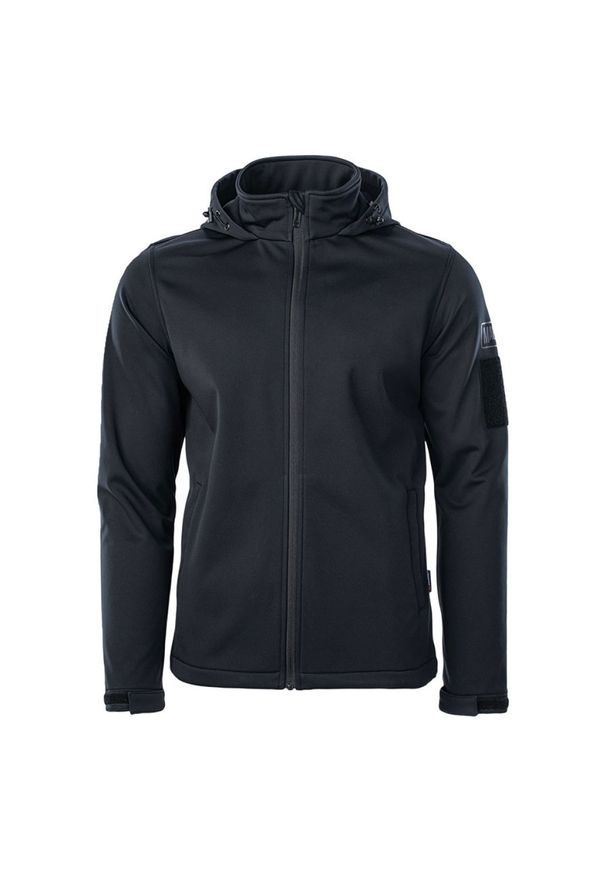 Kurtka męska Softshell Magnum Cervus - czarna, Rozmiar S. Typ kołnierza: kołnierzyk stójkowy. Kolor: czarny. Materiał: softshell
