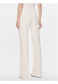 Elisabetta Franchi Spodnie materiałowe PA-T15-41E2 Écru Regular Fit. Materiał: syntetyk, materiał