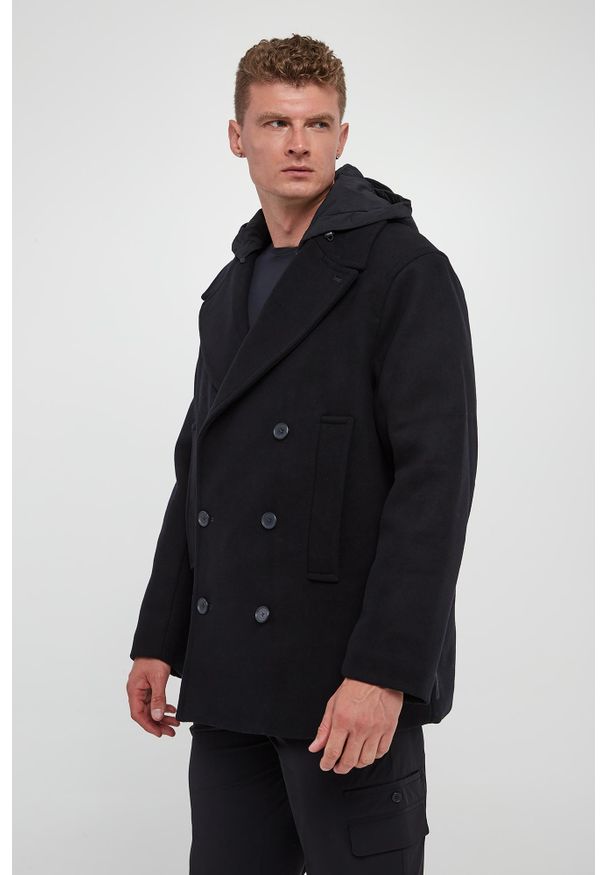 Armani Exchange - Płaszcz męski wełniany ARMANI EXCHANGE. Materiał: wełna