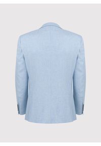 Pako Lorente - PAKO LORENTE – Niebieska marynarka męska. Okazja: na co dzień. Kolor: niebieski. Materiał: jeans. Wzór: gładki. Styl: sportowy, casual #8