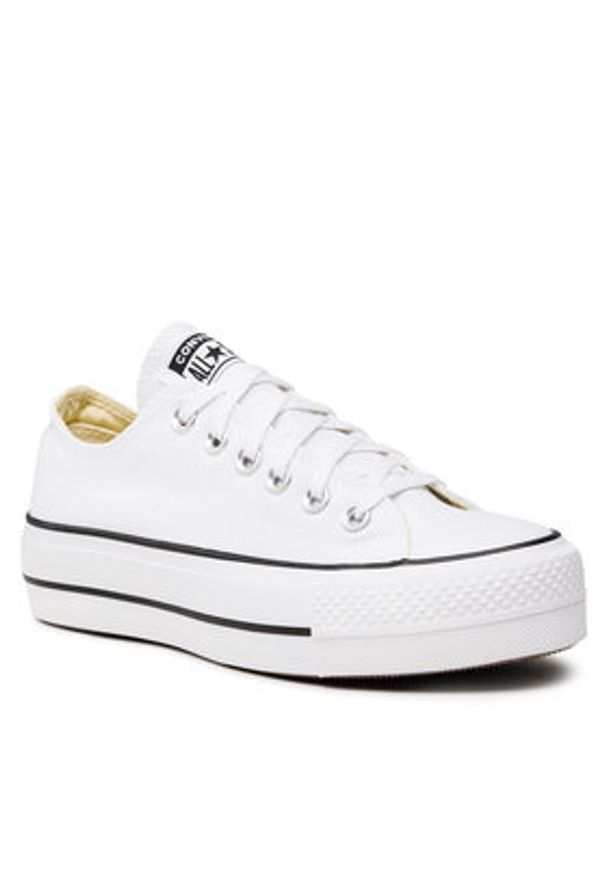 Converse Trampki Chuck Taylor All Star Lift Ox 560251C Biały. Kolor: biały. Materiał: materiał