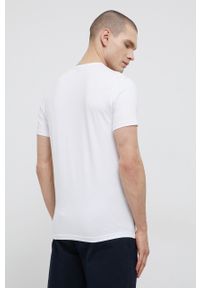 Emporio Armani Underwear T-shirt (2-pack) męski kolor biały z nadrukiem. Okazja: na co dzień. Kolor: biały. Materiał: dzianina. Wzór: nadruk. Styl: casual