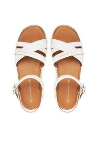 TOMMY HILFIGER - Tommy Hilfiger Espadryle T3A2-33790-0371 S Biały. Kolor: biały. Materiał: skóra #7