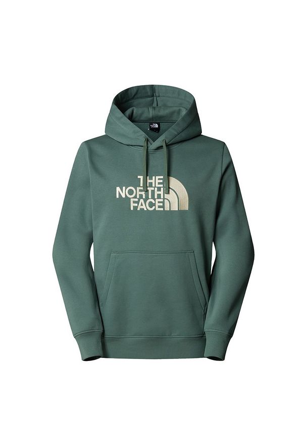 Bluza The North Face Drew Peak 0A89EMB4W1 - zielona. Typ kołnierza: kaptur. Kolor: zielony. Materiał: bawełna, poliester. Styl: klasyczny. Sport: wspinaczka