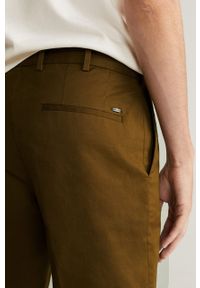 Mango Man - Spodnie Dublin. Kolor: brązowy. Materiał: tkanina. Wzór: gładki #5